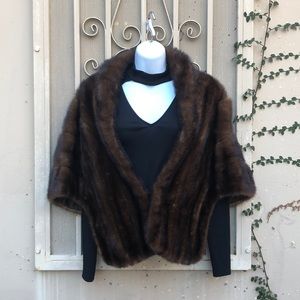 Real rabbit fur shawl